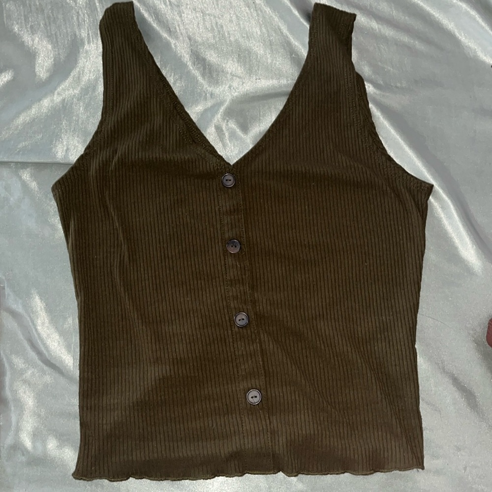 Dark green tank top